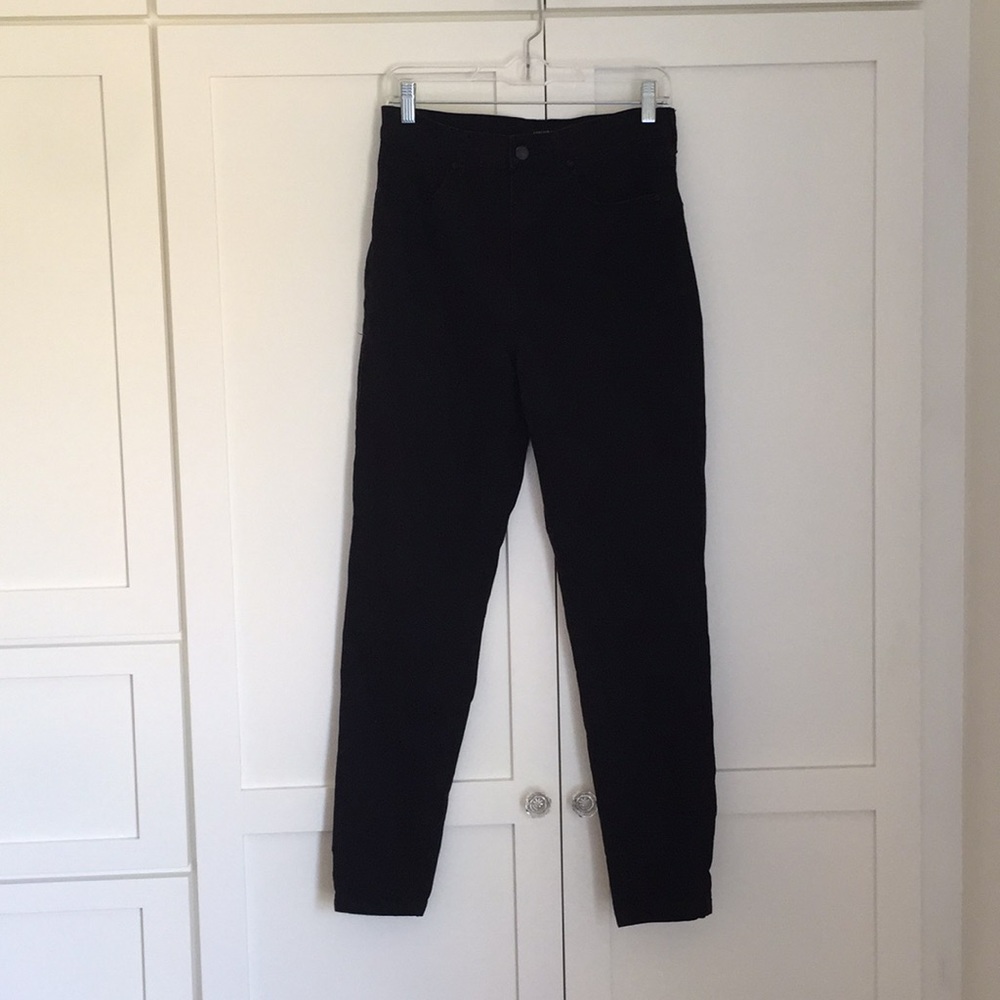 Black high rise skinny jeans